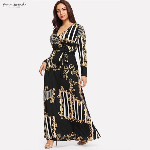 плюс размер black 2019 mixed полосатый вскользь женщины весенняя мода с длинным рукавом высоковольтной линии талии платья макси, Black;gray 
плюс размер black 2019 mixed полосатый вскользь женщины весенняя мода с длинным рукавом высоковольтной линии талии платья макси, Black;gray