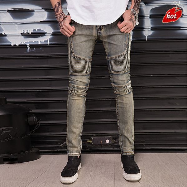 2019 spring fashion ripped jeans men's retro elasticity slim streetwear comfortable male casual denim pencil trousers o8r2, Blue
2019 spring fashion ripped jeans men's retro elasticity slim streetwear comfortable male casual denim pencil trousers o8r2, Blue