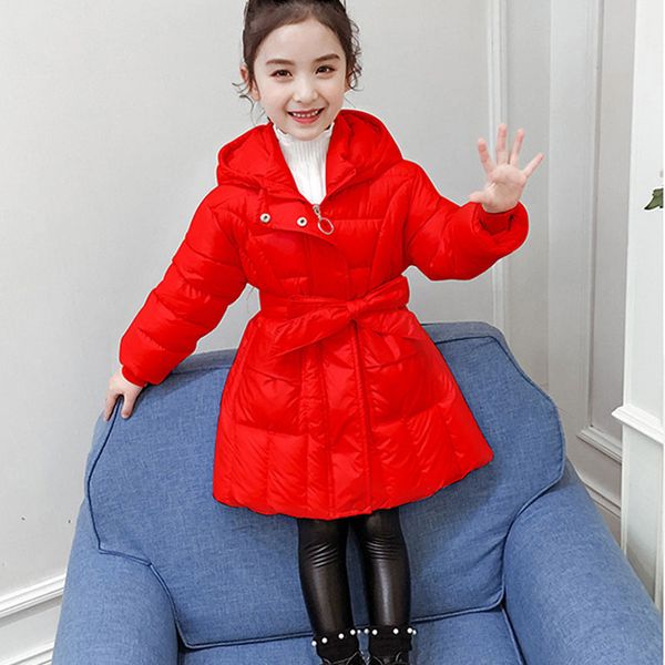 children black pink parkas down-cotton filled thick winter coat classical hooded slim waist belt jacket for princess girls 3-12t, Blue;gray
children black pink parkas down-cotton filled thick winter coat classical hooded slim waist belt jacket for princess girls 3-12t, Blue;gray