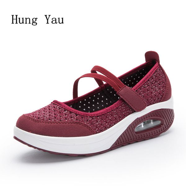 women sandals 2018 summer mesh shoes woman breathable wedges fashion platform flat female slides ladies slip on plus size, Black
women sandals 2018 summer mesh shoes woman breathable wedges fashion platform flat female slides ladies slip on plus size, Black