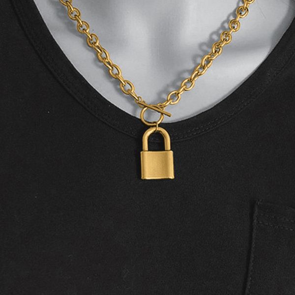 silver/gold stainless steel lock chain necklaces for women men metal padlock necklaces streetwear heavy duty choker collar
silver/gold stainless steel lock chain necklaces for women men metal padlock necklaces streetwear heavy duty choker collar