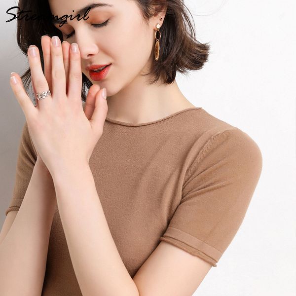 women tshirt 2019 white t shirt short sleeves knitted tshirt women 2019 elegant t-shirts feminina tee shirt femme black t
women tshirt 2019 white t shirt short sleeves knitted tshirt women 2019 elegant t-shirts feminina tee shirt femme black t