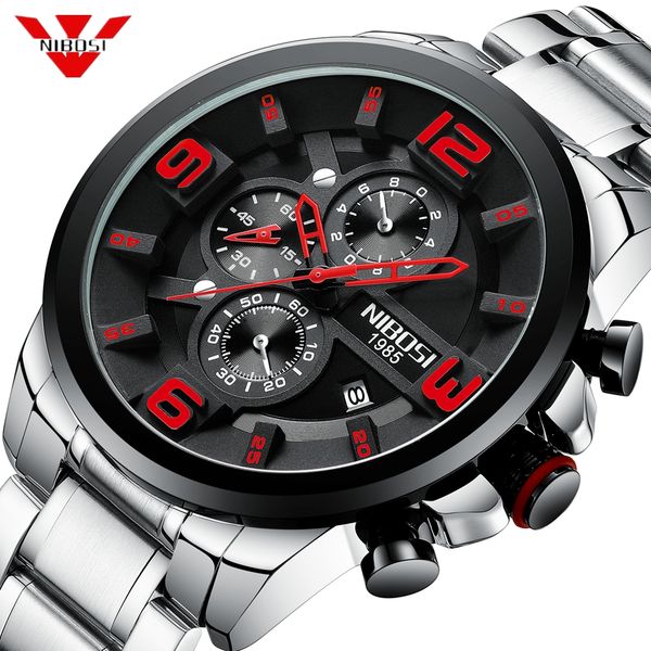 nibosi men watches chronograph mens sport watch military quartz watch men creative big dial clock relogio masculino reloj hombre, Slivery;brown
nibosi men watches chronograph mens sport watch military quartz watch men creative big dial clock relogio masculino reloj hombre, Slivery;brown