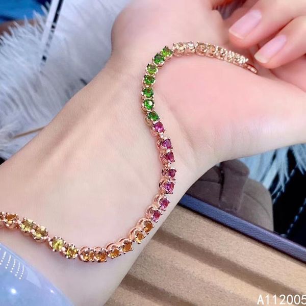 kjjeaxcmy fine jewelry 925 sterling silver inlaid natural tourmaline bracelet delicate female bracelet support testing, Golden;silver
kjjeaxcmy fine jewelry 925 sterling silver inlaid natural tourmaline bracelet delicate female bracelet support testing, Golden;silver