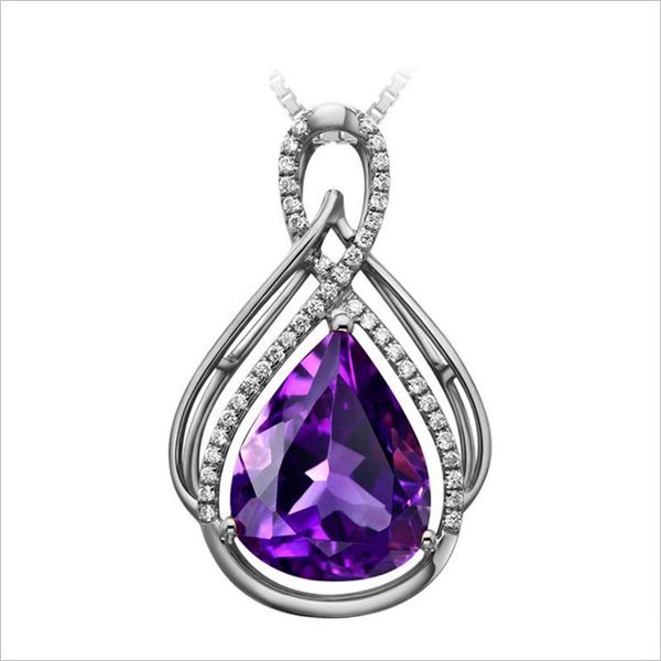 luxury crystal purple pendant necklace girls water-drop cz accessories female silver 925 chain necklace women clavicle jewelry
luxury crystal purple pendant necklace girls water-drop cz accessories female silver 925 chain necklace women clavicle jewelry