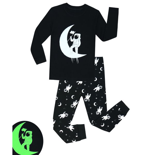 100 Cotton 2 pieces Boys Pajama Kids Glow in the Dark Astronaut Printing Pajamas Pijamas Kids Pijama Unicornio Infantil 1-8 Year
100 Cotton 2 pieces Boys Pajama Kids Glow in the Dark Astronaut Printing Pajamas Pijamas Kids Pijama Unicornio Infantil 1-8 Year