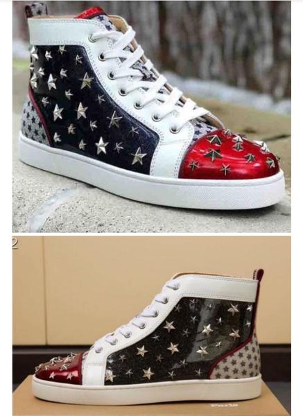 марка дизайнер wonder loustar шипов мужской плоских днища sneaker star шипастой мода обувь, синие лакированной кожа denim 3d star заклепка о, Black
марка дизайнер wonder loustar шипов мужской плоских днища sneaker star шипастой мода обувь, синие лакированной кожа denim 3d star заклепка о, Black