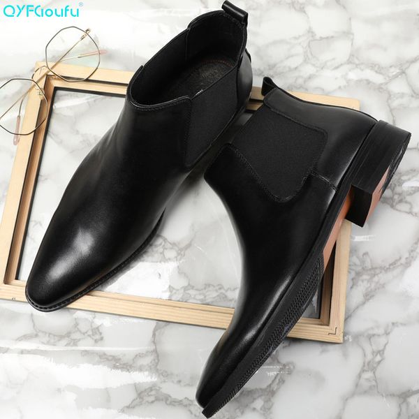 qyfcioufu brand handmade slip-on genuine leather boots luxury handcraft casual ankle boots mens dress, Black
qyfcioufu brand handmade slip-on genuine leather boots luxury handcraft casual ankle boots mens dress, Black