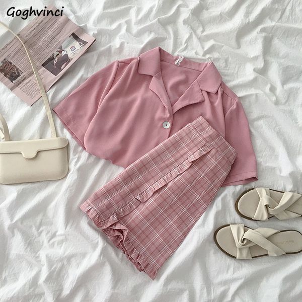 sets women single breasted plaid high waist ruffles sweet school girls popular casual loose simple ulzzang streetwear chic daily, Gray
sets women single breasted plaid high waist ruffles sweet school girls popular casual loose simple ulzzang streetwear chic daily, Gray