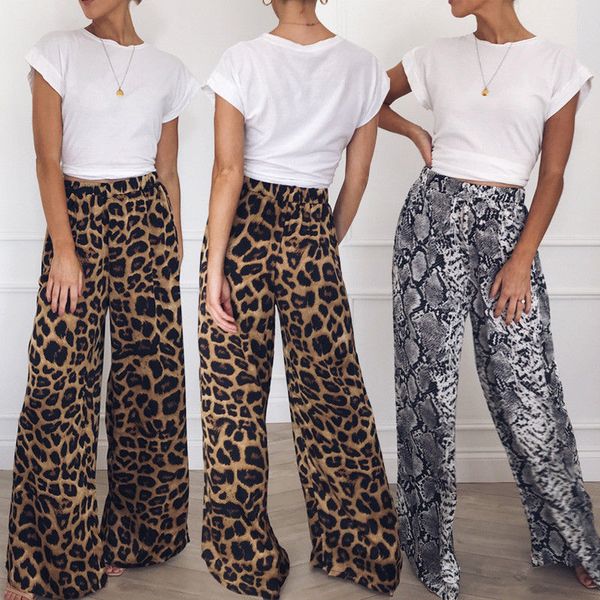 fashion women's pants wide leg high waist leopard snake printed loose casual long pants palazzo plus size, Black;white
fashion women's pants wide leg high waist leopard snake printed loose casual long pants palazzo plus size, Black;white