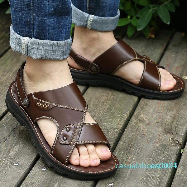 new men summer shoes leather flip-flop sandals natural fashion casual shoes comfortable men beach slippers c01, Black
new men summer shoes leather flip-flop sandals natural fashion casual shoes comfortable men beach slippers c01, Black