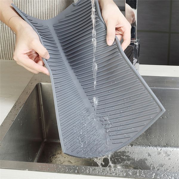 2 size silicone dish drying mat non slip drain mat cushion pad heat resistant placemat bpa dishwasher safe jk2002
2 size silicone dish drying mat non slip drain mat cushion pad heat resistant placemat bpa dishwasher safe jk2002
