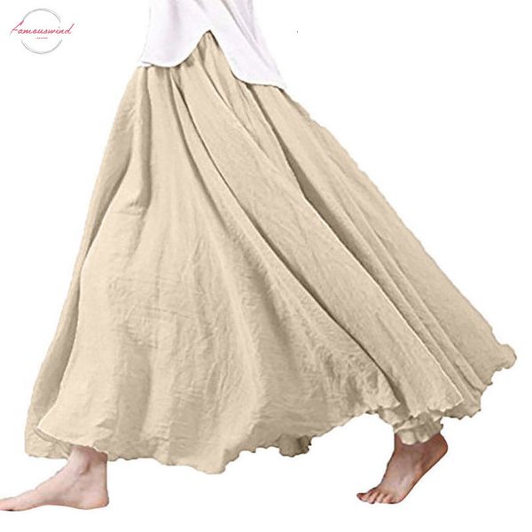 2019 women linen cotton long skirts elastic waist pleated maxi skirts summer beach boho vintage summer skirts faldas saia, Black
2019 women linen cotton long skirts elastic waist pleated maxi skirts summer beach boho vintage summer skirts faldas saia, Black