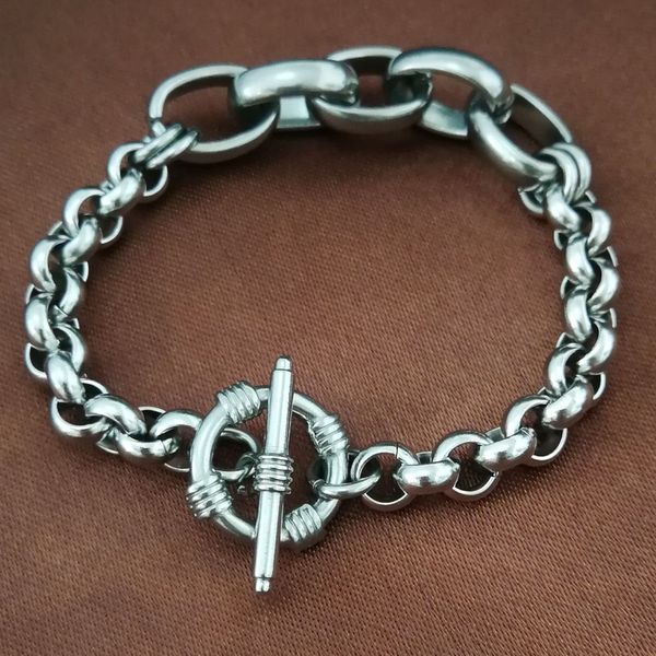 hip hop chain stainless steel 316l bracelet silver tone mens womens b259 0305, Black
hip hop chain stainless steel 316l bracelet silver tone mens womens b259 0305, Black