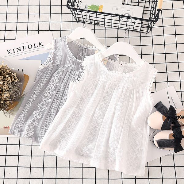 weixinbuy sleeveless shirts summer girls blouses linen cotton lace casual baby girl shirts for children kidsshirts, White;black
weixinbuy sleeveless shirts summer girls blouses linen cotton lace casual baby girl shirts for children kidsshirts, White;black