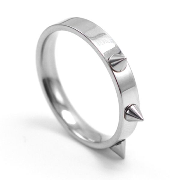 sell wide 4mm punk stainless steel couple rings defensive spikes rivet cone ring ring jewelry wholesale wedding rings, Slivery;golden
sell wide 4mm punk stainless steel couple rings defensive spikes rivet cone ring ring jewelry wholesale wedding rings, Slivery;golden