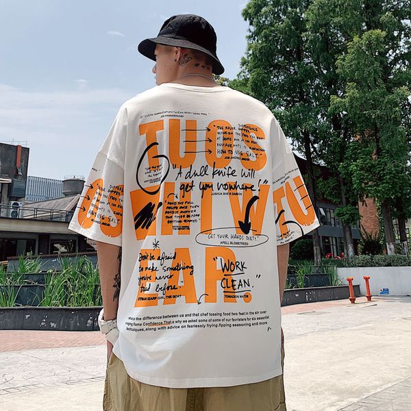 men's t-shirts 2021 summer youth loose graffiti print five-point sleeve t-shirt fashion casual round neck pullover black/white/grey, White;black
men's t-shirts 2021 summer youth loose graffiti print five-point sleeve t-shirt fashion casual round neck pullover black/white/grey, White;black