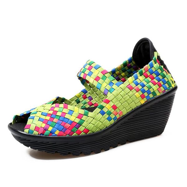 women summer shoes women platform sandals shoes woven ladies flat middle heels wedge beach sandals, Black
women summer shoes women platform sandals shoes woven ladies flat middle heels wedge beach sandals, Black