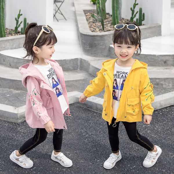 spring autumn girls windbreaker coat jackets baby kids flower embroidery hooded outwear for baby kids coats jacket clothing, Blue;gray
spring autumn girls windbreaker coat jackets baby kids flower embroidery hooded outwear for baby kids coats jacket clothing, Blue;gray