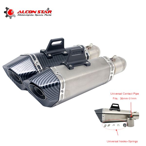alconstar- 51mm inlet universal motorcycle akrapovic exhaust muffler pipe for atv off road z750 z800 mt07 mt03 ninja cbr600rr
alconstar- 51mm inlet universal motorcycle akrapovic exhaust muffler pipe for atv off road z750 z800 mt07 mt03 ninja cbr600rr