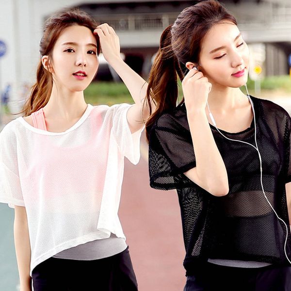 yoga outfits 2021 soft mesh sport jersey shirt fitness tees sportswear running woman athletic t-shirts gym clothing for women, White;red
yoga outfits 2021 soft mesh sport jersey shirt fitness tees sportswear running woman athletic t-shirts gym clothing for women, White;red