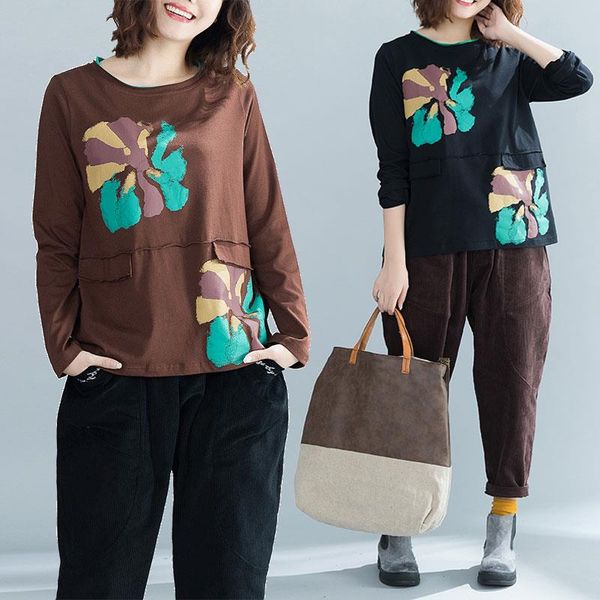 mr.nut cotton office lady pullovers o-neck hoodie korean version of the tide flower print fashion hoodies women, Black
mr.nut cotton office lady pullovers o-neck hoodie korean version of the tide flower print fashion hoodies women, Black