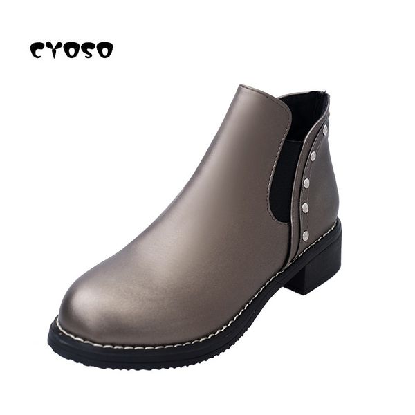 cyoso women ankle boots platform chunky heel shoes woman slip on short boot winter mid heels shoe for ladies, Black
cyoso women ankle boots platform chunky heel shoes woman slip on short boot winter mid heels shoe for ladies, Black