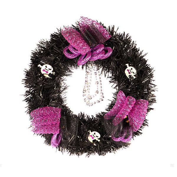 30/40cm halloween decor artificial wreath black tinsel garland with skulls orange ornaments for home wall door hanging decor
30/40cm halloween decor artificial wreath black tinsel garland with skulls orange ornaments for home wall door hanging decor