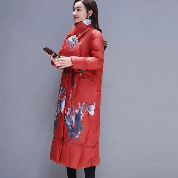 new parkas women winter jacket women parka thick flower retro warm winter coat long parka korean down cotton female coats, Black
new parkas women winter jacket women parka thick flower retro warm winter coat long parka korean down cotton female coats, Black