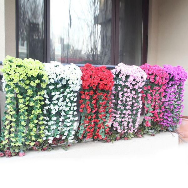 hanging artificial flowers violet flower wall wisteria basket hanging garland vine flowers fake silk orchid 85x15cm for wedding
hanging artificial flowers violet flower wall wisteria basket hanging garland vine flowers fake silk orchid 85x15cm for wedding