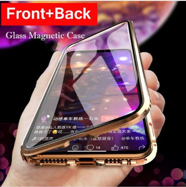 luxury double sided glass metal magnetic case for iphone xs max iphone x xr 7 8 plus phone case magnet cover 360 full protection 
luxury double sided glass metal magnetic case for iphone xs max iphone x xr 7 8 plus phone case magnet cover 360 full protection