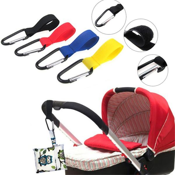 Convenient Shopping Carriage Bag Metal Clip Baby Stroller Accessories Pram Hooks Wheelchair Pushchair Car Hanger Hanging Strap