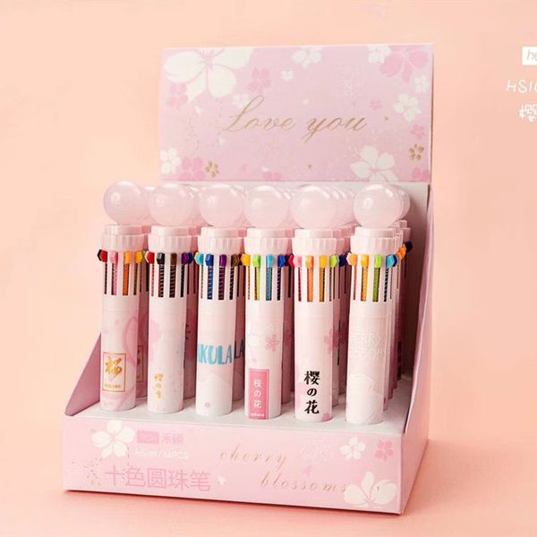 multi-colorful cherry sakura 10 colors chunky ballpoint pen school office supply gift stationery papelaria escolar, Blue;orange
multi-colorful cherry sakura 10 colors chunky ballpoint pen school office supply gift stationery papelaria escolar, Blue;orange