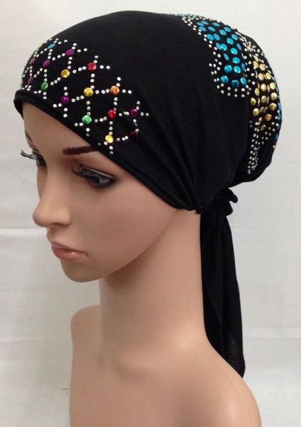 fashion women rhinestone bandage muslim inner hijab caps islamic underscarf hats arab headwear, Red
fashion women rhinestone bandage muslim inner hijab caps islamic underscarf hats arab headwear, Red
