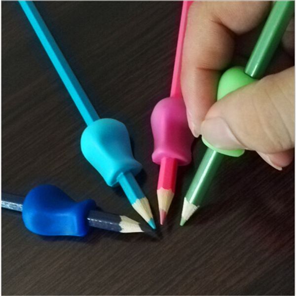 10pcs soft children pen pencil grip corrector kids silicone hand holder writing gripper stationery school supplies writing tools, Black;red
10pcs soft children pen pencil grip corrector kids silicone hand holder writing gripper stationery school supplies writing tools, Black;red