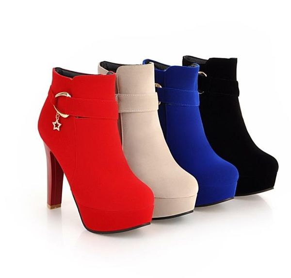 big size 34 to 42 43 chic suede platform thick heel ankle booties winter luxury designer women boots red blue beige black
big size 34 to 42 43 chic suede platform thick heel ankle booties winter luxury designer women boots red blue beige black