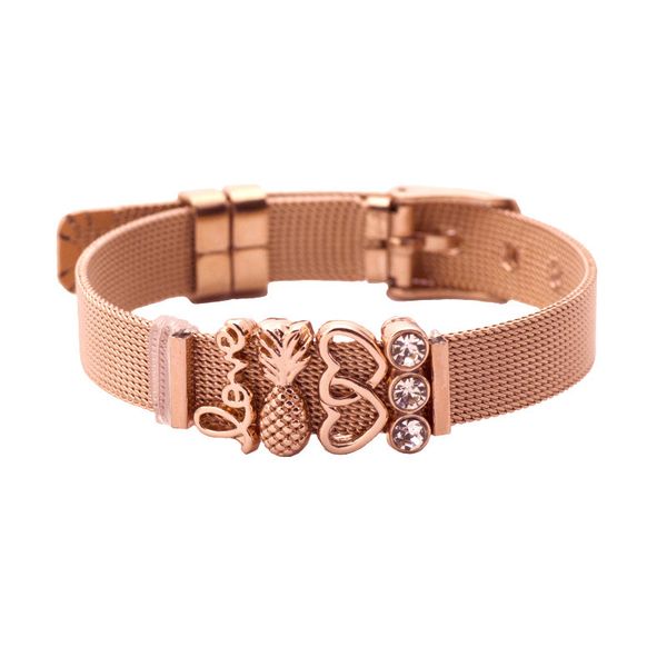 keeper bracelet gold electroplate stainless steel watchband concise lovers bracelet, Golden;silver
keeper bracelet gold electroplate stainless steel watchband concise lovers bracelet, Golden;silver