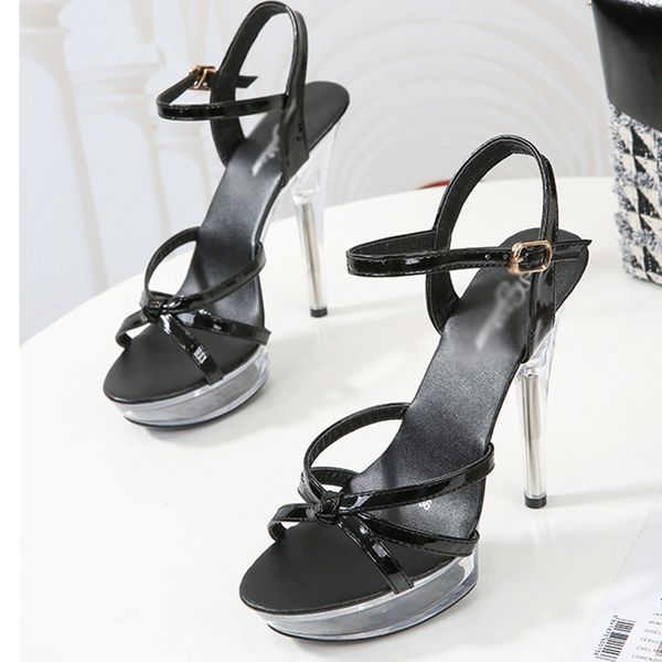 women high-heeled sandals ladies stiletto 13 cm high-platform wedding shoes ladies summer, Black
women high-heeled sandals ladies stiletto 13 cm high-platform wedding shoes ladies summer, Black