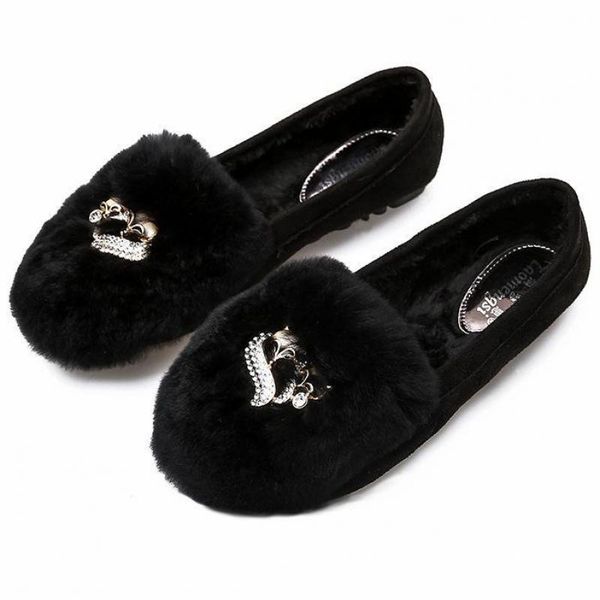 warm shoes large size women winter loafers moccasins fur ballet shoes plush flats slip on footwear lady round toe zapatos mujer, Black
warm shoes large size women winter loafers moccasins fur ballet shoes plush flats slip on footwear lady round toe zapatos mujer, Black