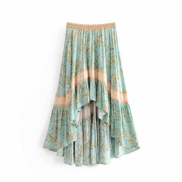 summer fashion turquoise pleated dress chic asymmetric boho floral elastic waist beach dress female party dress, Black
summer fashion turquoise pleated dress chic asymmetric boho floral elastic waist beach dress female party dress, Black