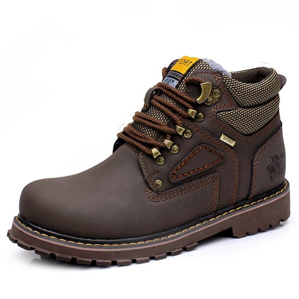 2019 winter genuine leather boots men big size:38-47 warm ankle boots man autumn brown safety shoes botas hombre, Black
2019 winter genuine leather boots men big size:38-47 warm ankle boots man autumn brown safety shoes botas hombre, Black