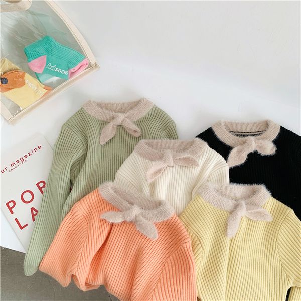2019 autumn new arrival korean style cotton long sleeve knitted all-match bottoming t-shit with knot for cute sweet baby girls, Blue
2019 autumn new arrival korean style cotton long sleeve knitted all-match bottoming t-shit with knot for cute sweet baby girls, Blue