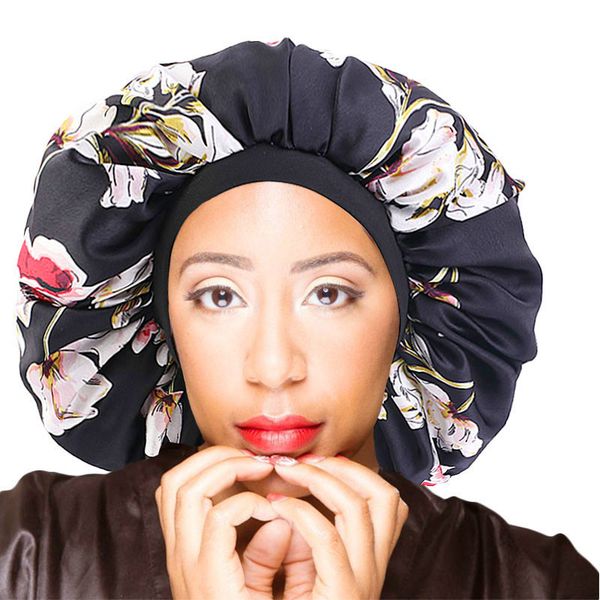 women silky hair styling care hat extra large satin bonnet for lady night sleep cap fashion head wear headwrap hair accessories, Blue;gray
women silky hair styling care hat extra large satin bonnet for lady night sleep cap fashion head wear headwrap hair accessories, Blue;gray