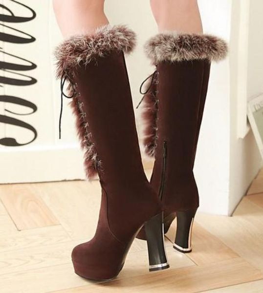 2019 women's boots in winter with new style high heel coarse heel round head waterproof table suede@w93, Black
2019 women's boots in winter with new style high heel coarse heel round head waterproof table suede@w93, Black