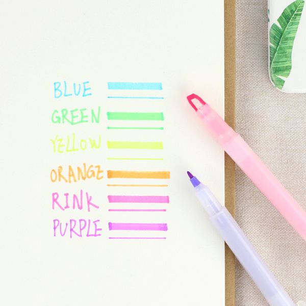 double-end highlighter pen markers pastel liquid chalk marker highlighters for school, Black;red
double-end highlighter pen markers pastel liquid chalk marker highlighters for school, Black;red