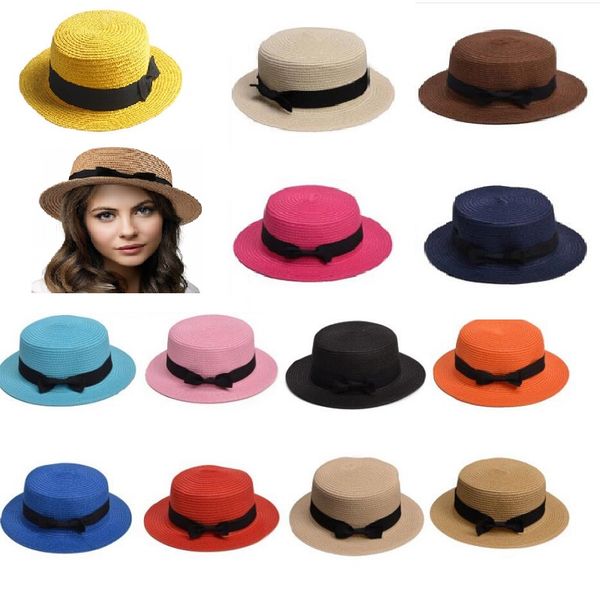 summer parent-child beach hat female casual panama hat lady brand women flat brim bowknot straw cap girls sun hat, Blue;gray
summer parent-child beach hat female casual panama hat lady brand women flat brim bowknot straw cap girls sun hat, Blue;gray