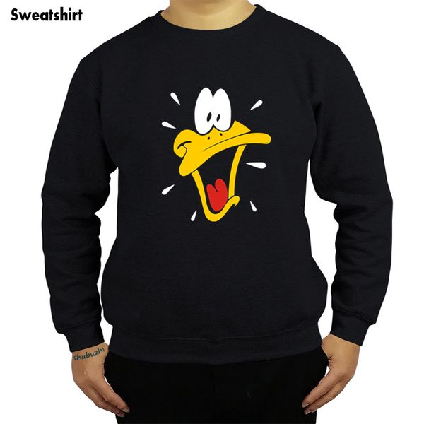 

daffy duck looney tunes cartoon men sweatshirt cotton s - 3xl autumn and winter fashion hoody new brand drop shipping sbz4288, Black