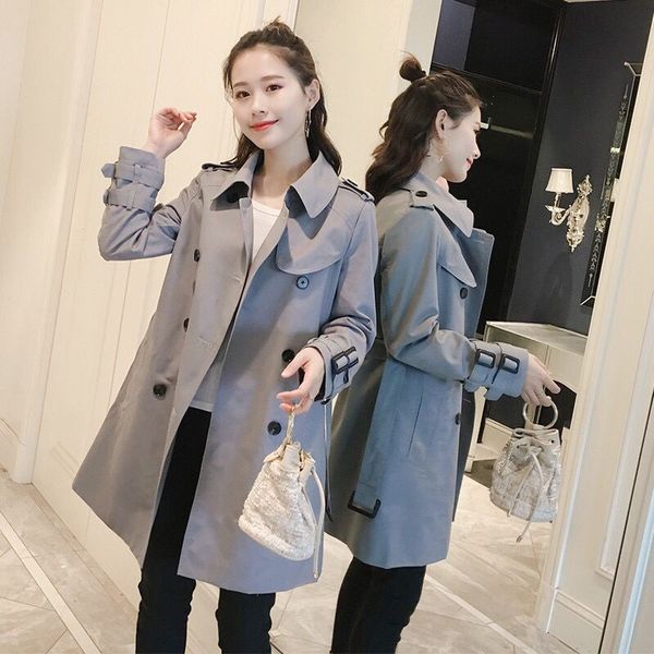 windbreaker female korean style spring autumn trench women loose double-breasted mid-long trench coats, Tan;black
windbreaker female korean style spring autumn trench women loose double-breasted mid-long trench coats, Tan;black