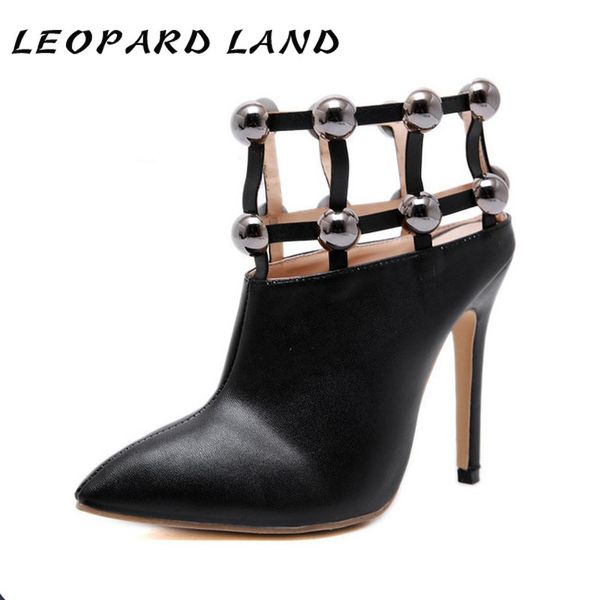 leopard land 2019 european and american-style studded perforated high heels naked boots high heel boots women shoes 12.5cm jxq, Black
leopard land 2019 european and american-style studded perforated high heels naked boots high heel boots women shoes 12.5cm jxq, Black