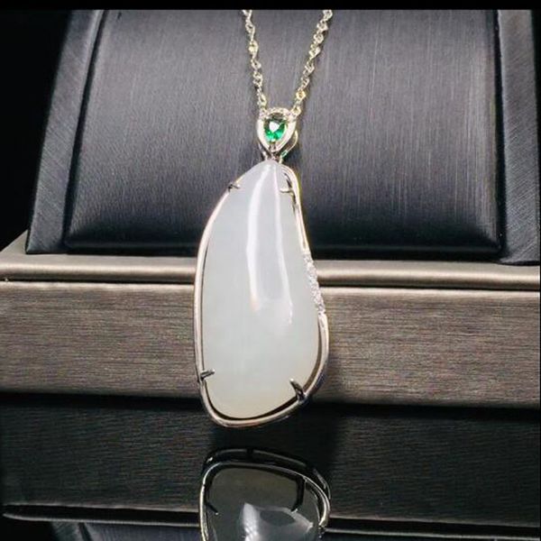 natural chinese hetian white jade geometry shape pendant 925 silver gemstone 14*35mm necklace for women christmas's gift jewelry
natural chinese hetian white jade geometry shape pendant 925 silver gemstone 14*35mm necklace for women christmas's gift jewelry